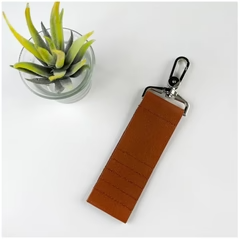 Porta Tee da Golf in Pelle con Clip